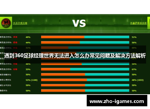 遇到360足球经理世界无法进入怎么办常见问题及解决方法解析